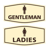 Signs ByLITA Fancy Ladies and Gentlemen Sign Set, 2-Pack