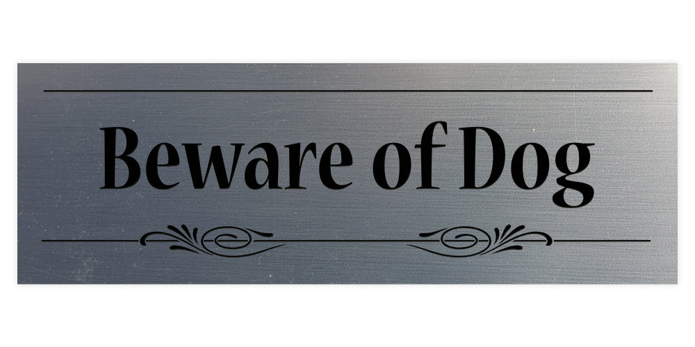 Decorative Beware of Dog Sign