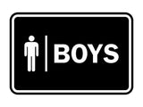 Signs ByLITA Classic Boys (male bathroom icon) Sign