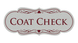 Signs ByLITA Designer Coat Check Sign