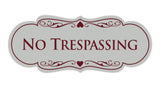 Signs ByLITA Designer No trespassing Sign