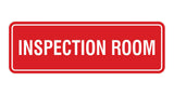 Standard Inspection Room Sign