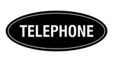 Oval TELEPHONE Sign