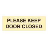 PLEASE KEEP DOOR CLOSED Sign