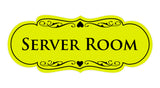 Signs ByLITA Designer Server Room Sign
