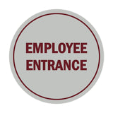 Signs ByLITA Circle Employee Entrance Sign