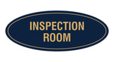 Signs ByLITA Oval Inspection Room Sign