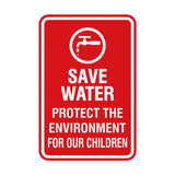 Portrait Round Save Water Protect The Environment For Our Children