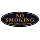 Oval NO SMOKING Thank You Sign