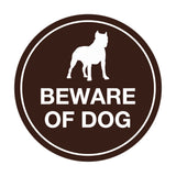 Signs ByLITA Circle Beware Of Dog Sign