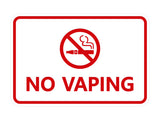 Signs ByLITA Classic Framed No Vaping