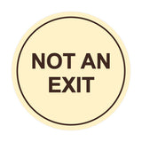 Signs ByLITA Circle Not An Exit Sign