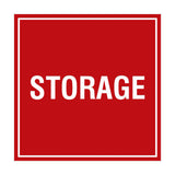 Red Signs ByLITA Square Storage Sign