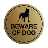 Signs ByLITA Circle Beware Of Dog Sign