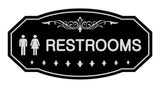 Victorian Unisex Restroom Sign