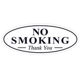 Oval NO SMOKING Thank You Sign