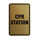 Portrait Round Cpr Station Sign