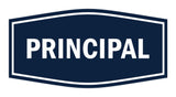 Signs ByLITA Fancy Principal Sign with Adhesive Tape, Mounts On Any Surface, Weather Resistant, Indoor/Outdoor Use