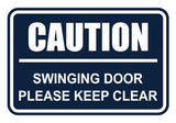 Signs ByLITA Classic Framed Caution Swinging Door Please Keep Clear Sign