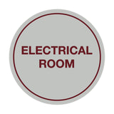Signs ByLITA Circle Electrical Room Sign