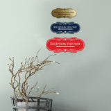 Designer Reception This Way Left Arrow Wall or Door Sign