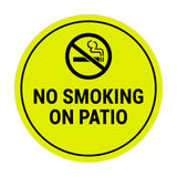 Signs ByLITA Circle No Smoking on Patio Sign