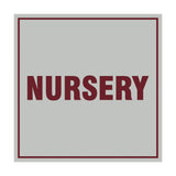Square Nursery Sign with Adhesive Tape, Mounts On Any Surface, Weather Resistant