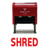 SHRED Self Inking Rubber Stamp