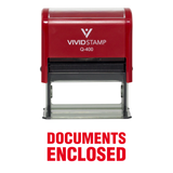 Documents Enclosed Self Inking Rubber Stamp