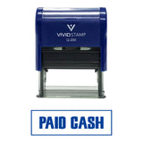 Paid Cash Self-Inking Office Rubber Stamp