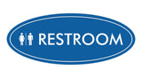 Signs ByLITA Oval Restroom Sign