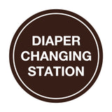 Signs ByLITA Circle Diaper Changing Station Sign