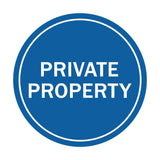 Signs ByLITA Circle Private Property Sign