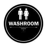Signs ByLITA Circle Washroom Sign