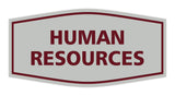 Signs ByLITA Fancy Human Resources Sign with Adhesive Tape, Mounts On Any Surface, Weather Resistant, Indoor/Outdoor Use