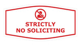 Fancy Strictly No Soliciting Wall or Door Sign