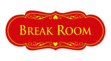 Signs ByLITA Designer Break Room Sign