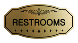 Victorian Restrooms Sign