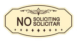 Signs ByLITA Victorian No Soliciting No Solicitar Sign