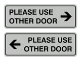 Signs ByLITA Standard Please Use Other Door Sign Set