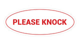 Signs ByLITA Oval Please Knock Sign