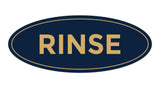 Oval Rinse Sign