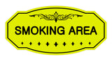 Victorian Smoking Area Sign