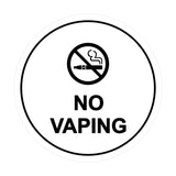 Signs ByLITA Circle No Vaping Sign