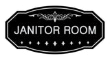 Victorian Janitor Room Sign