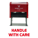 Handle With Care Self Inking Rubber Stamp