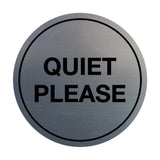Signs ByLITA Circle Quiet Please Sign