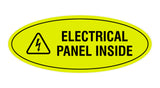 Oval Electrical Panel Inside Sign