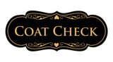 Signs ByLITA Designer Coat Check Sign