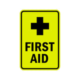 Portrait Round First Aid Sign